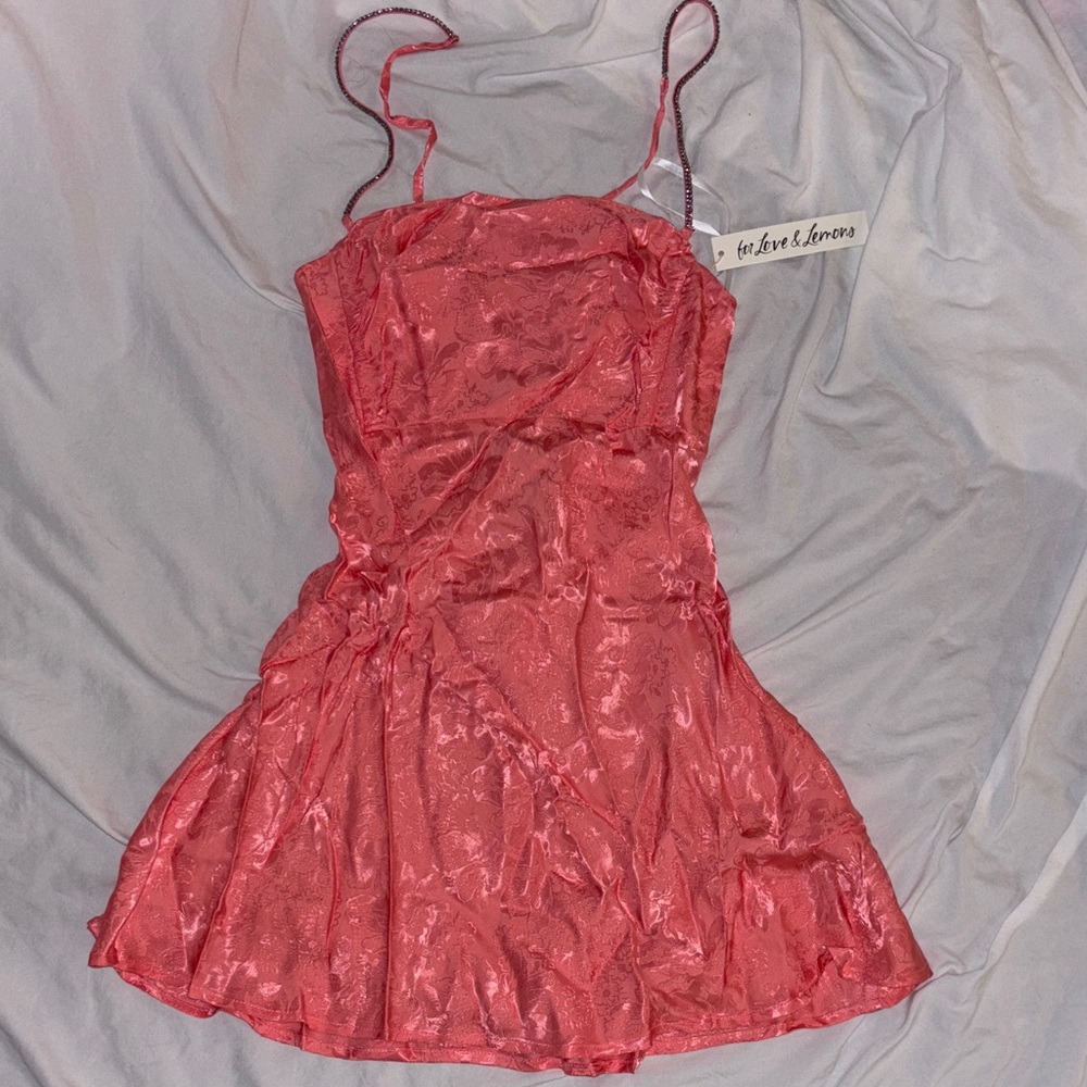 for Love & Lemons Pink/Coral Mini Dress